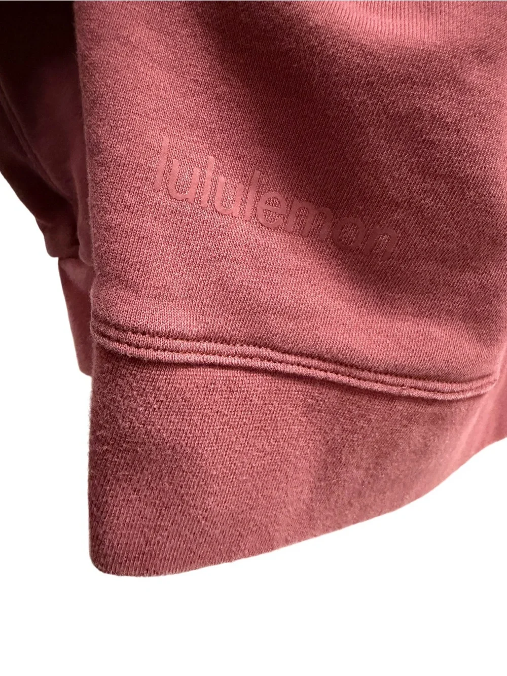 LULULEMON Perfectly Oversized Crew Smoky Red Estimated Size 8